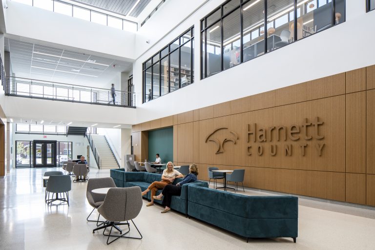 An interior picture of a Harnett County building