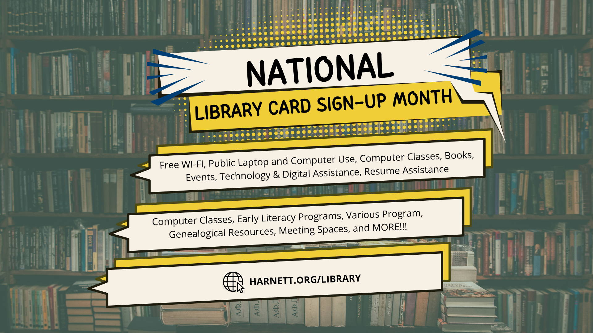 Sign up for a Library card Today!