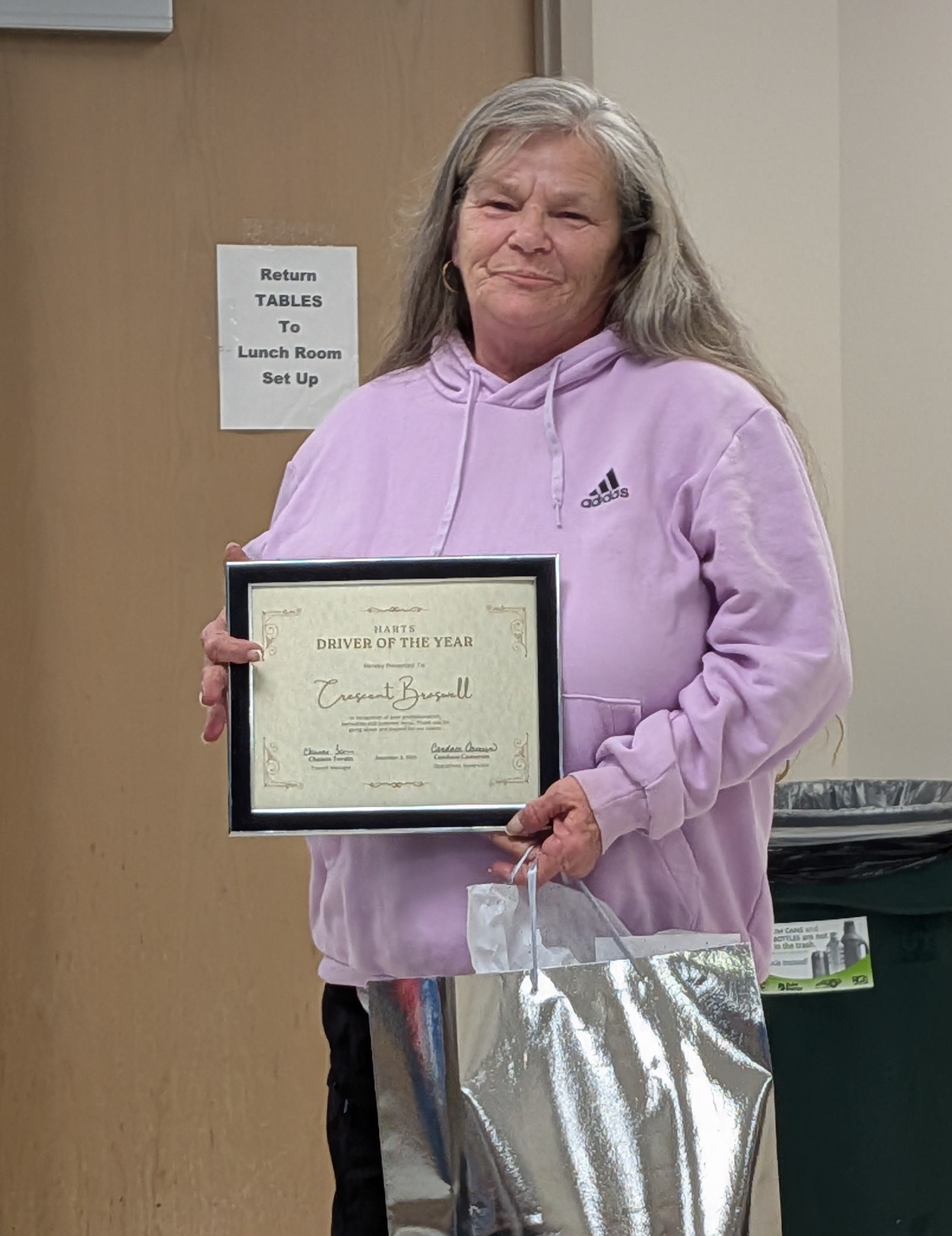 Harnett Area Rural Transit System Driver of the Year 2025  Crescent Braswell