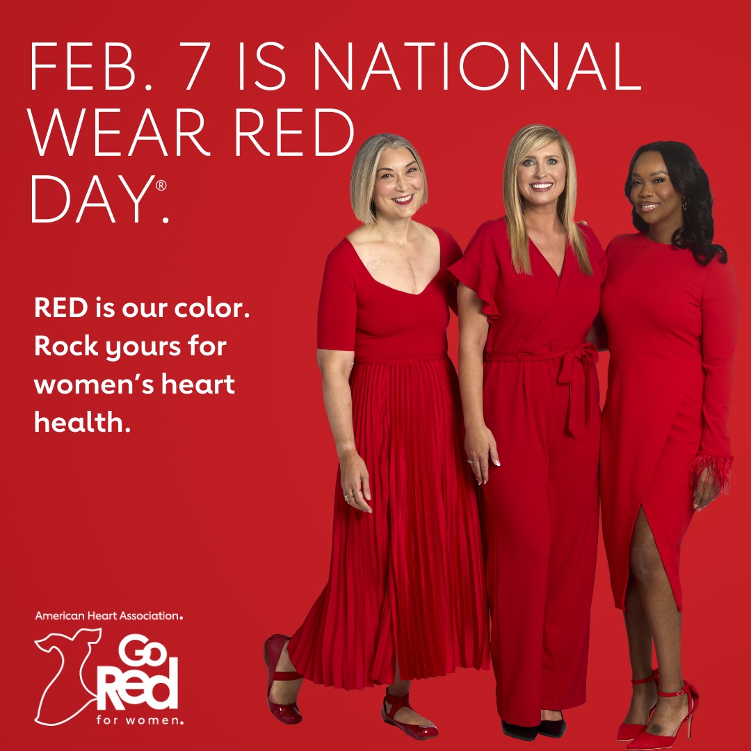 National Wear Red Day-Friday, February 7th