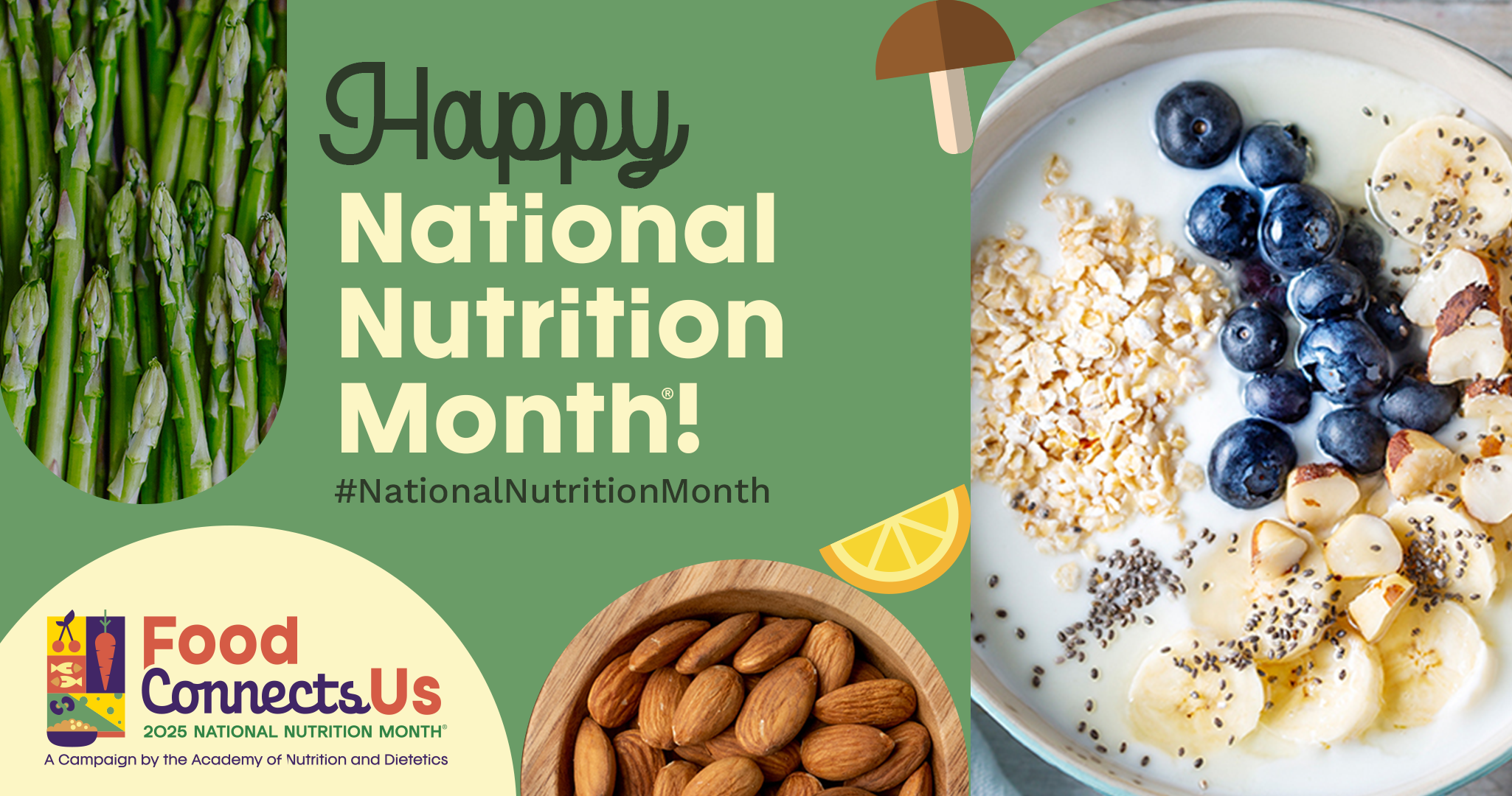 March is National Nutrition Month! Dive into ways to promote healthful habits wherever you are.