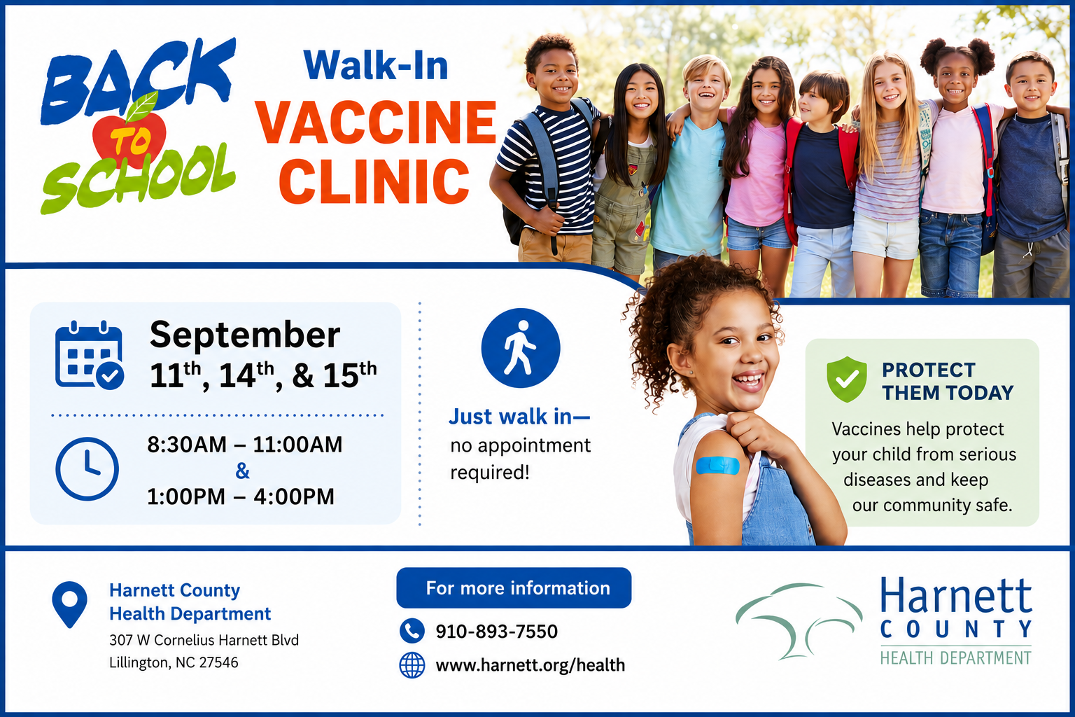 Back-to-School Walk-In Vaccine Clinic