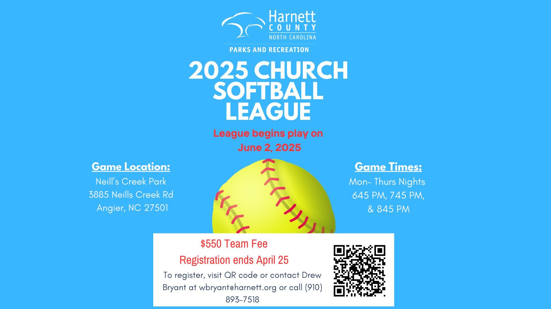 Harnett County Church Softball League