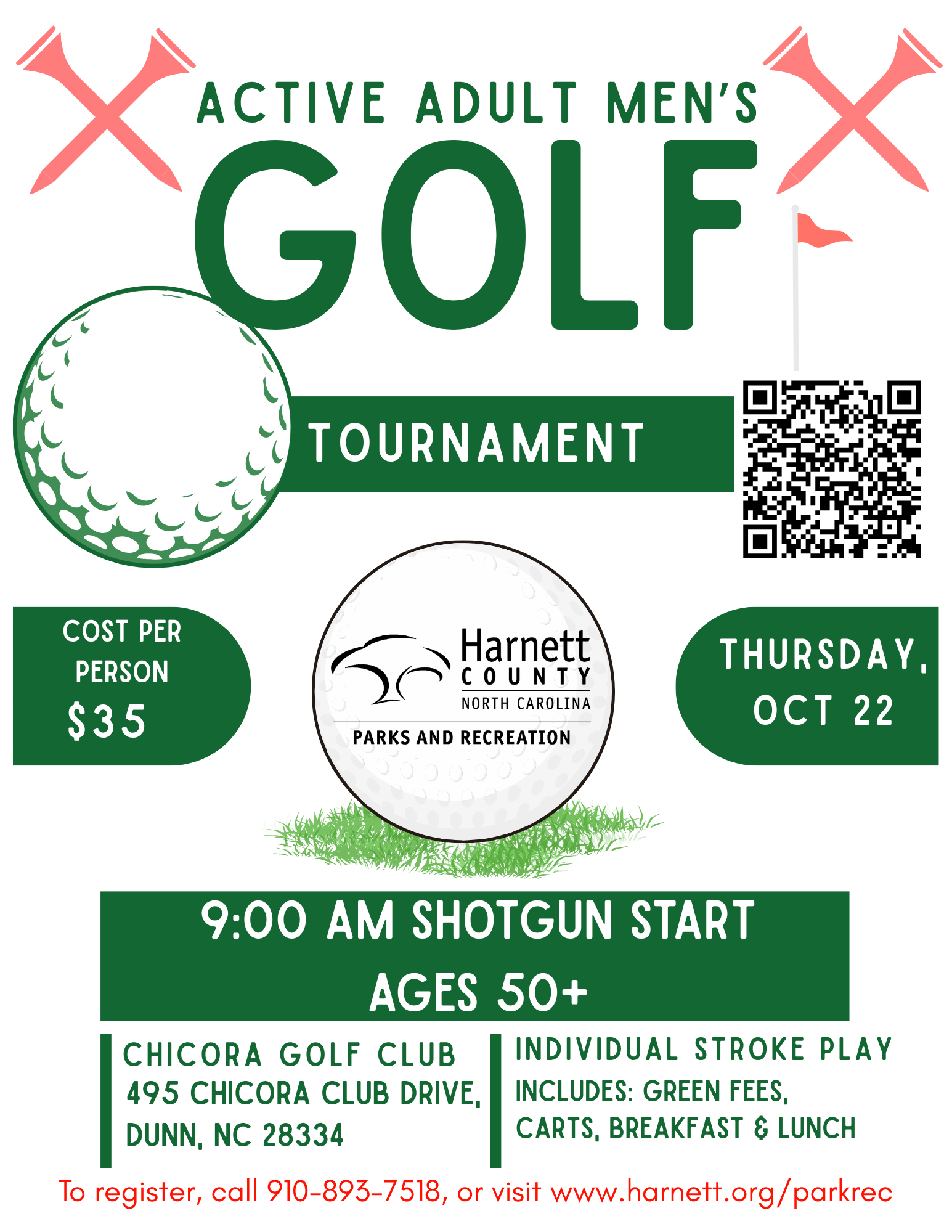 2026 Active Adult Men's Golf Tournament