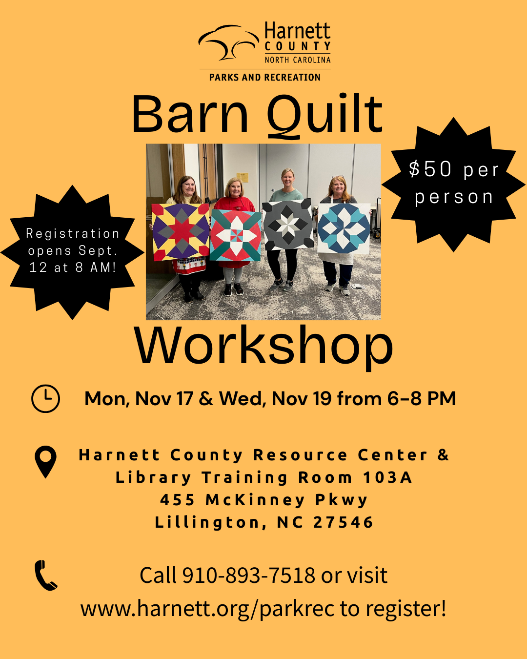 November 2025 Barn Quilt Workshop!