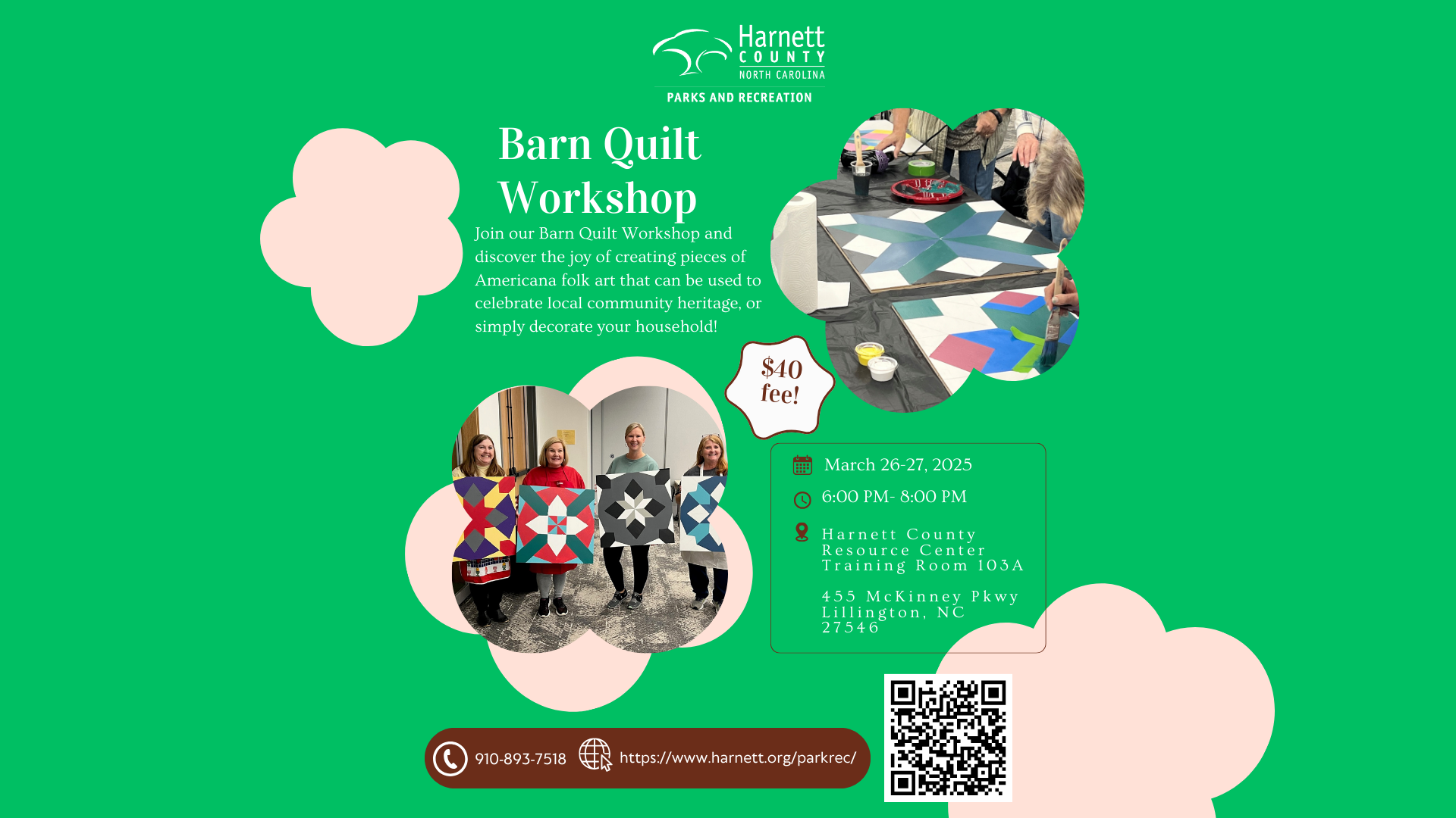 March 2025 Barn Quilt Workshop!