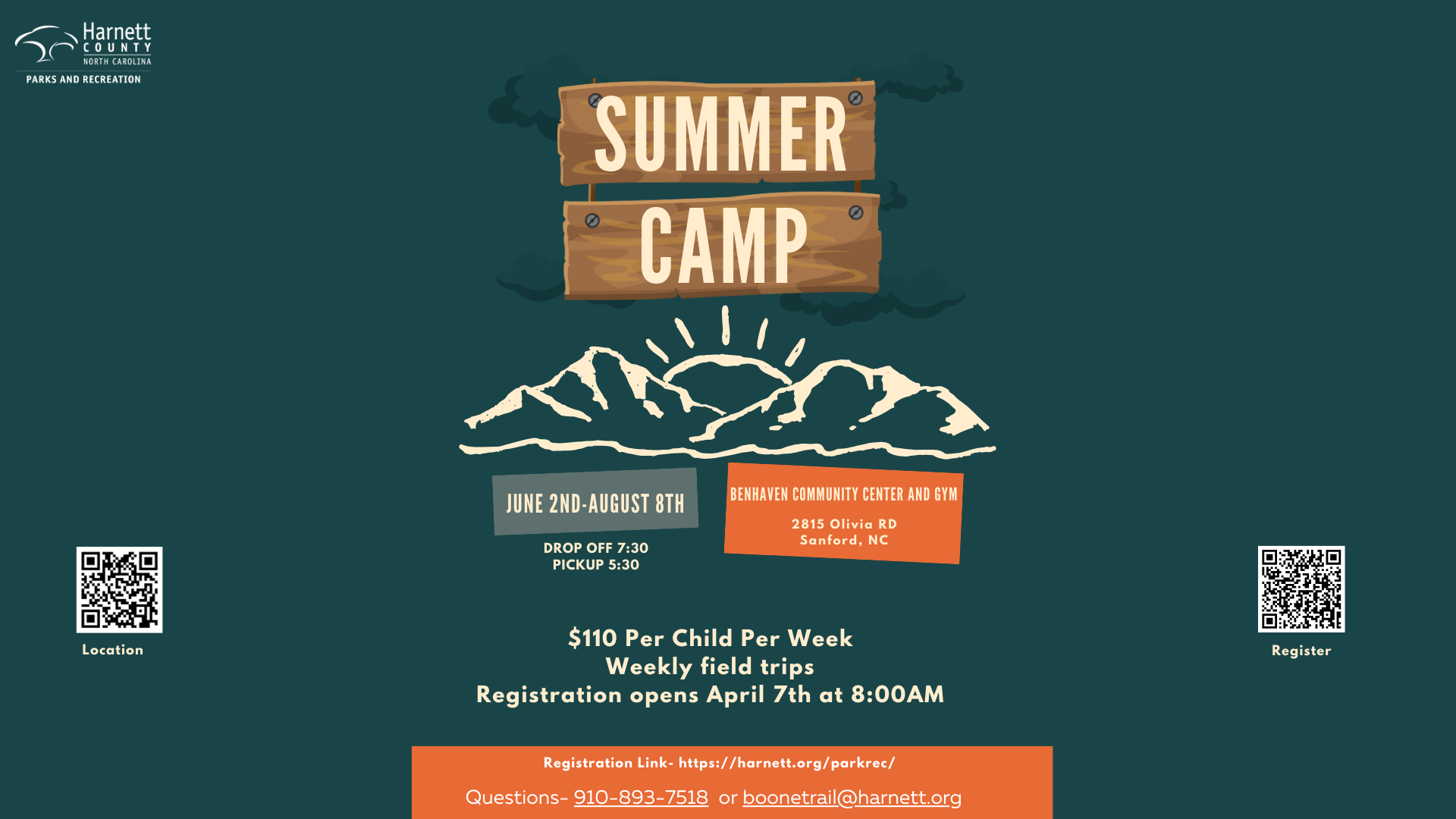 2025 Summer Camp at Benhaven Community Center