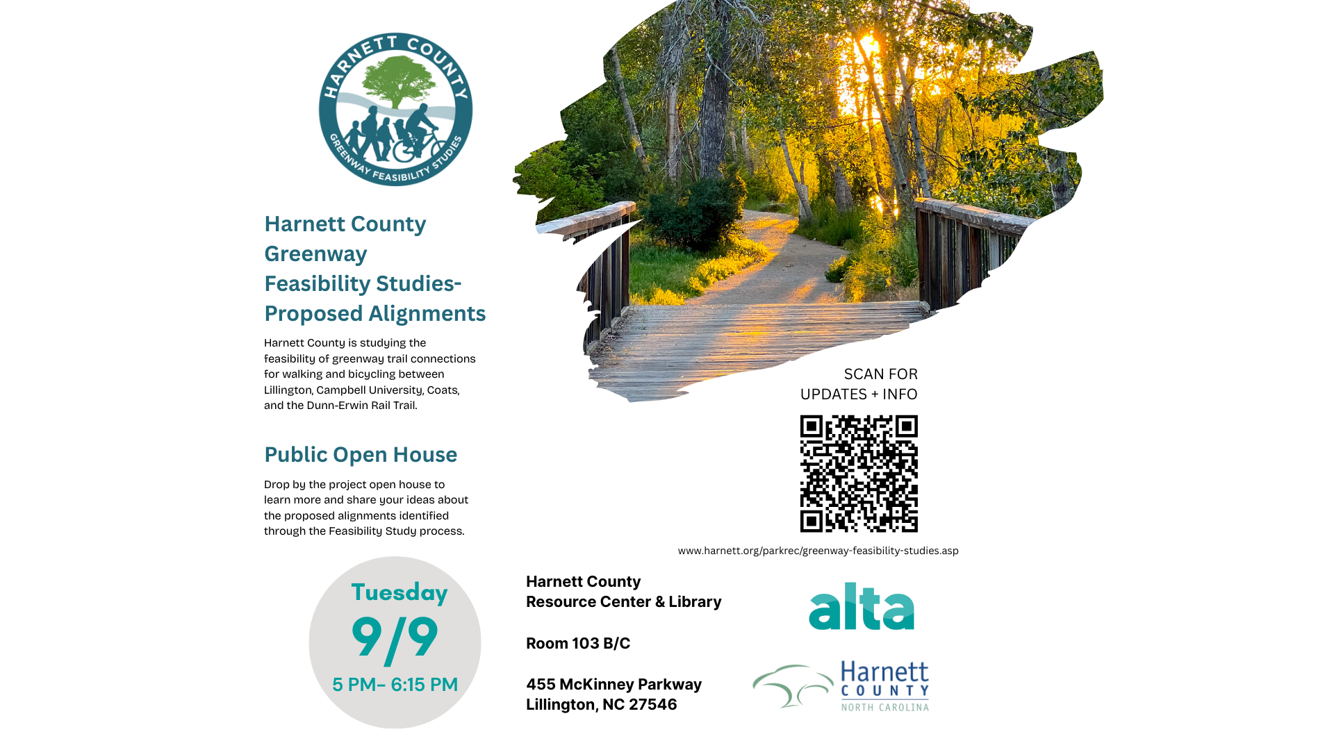 Greenway Feasibility Studies-Public Open House for Proposed Alignments- Sept 9, 2025
