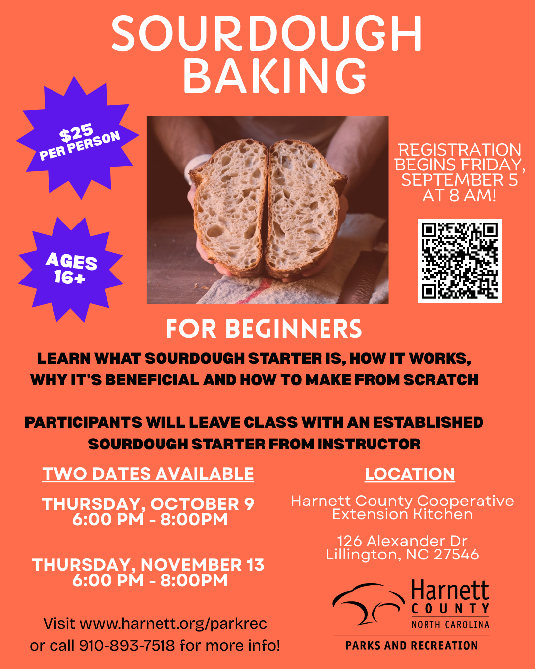 Sourdough Baking for Beginners- Oct. 9, 2025