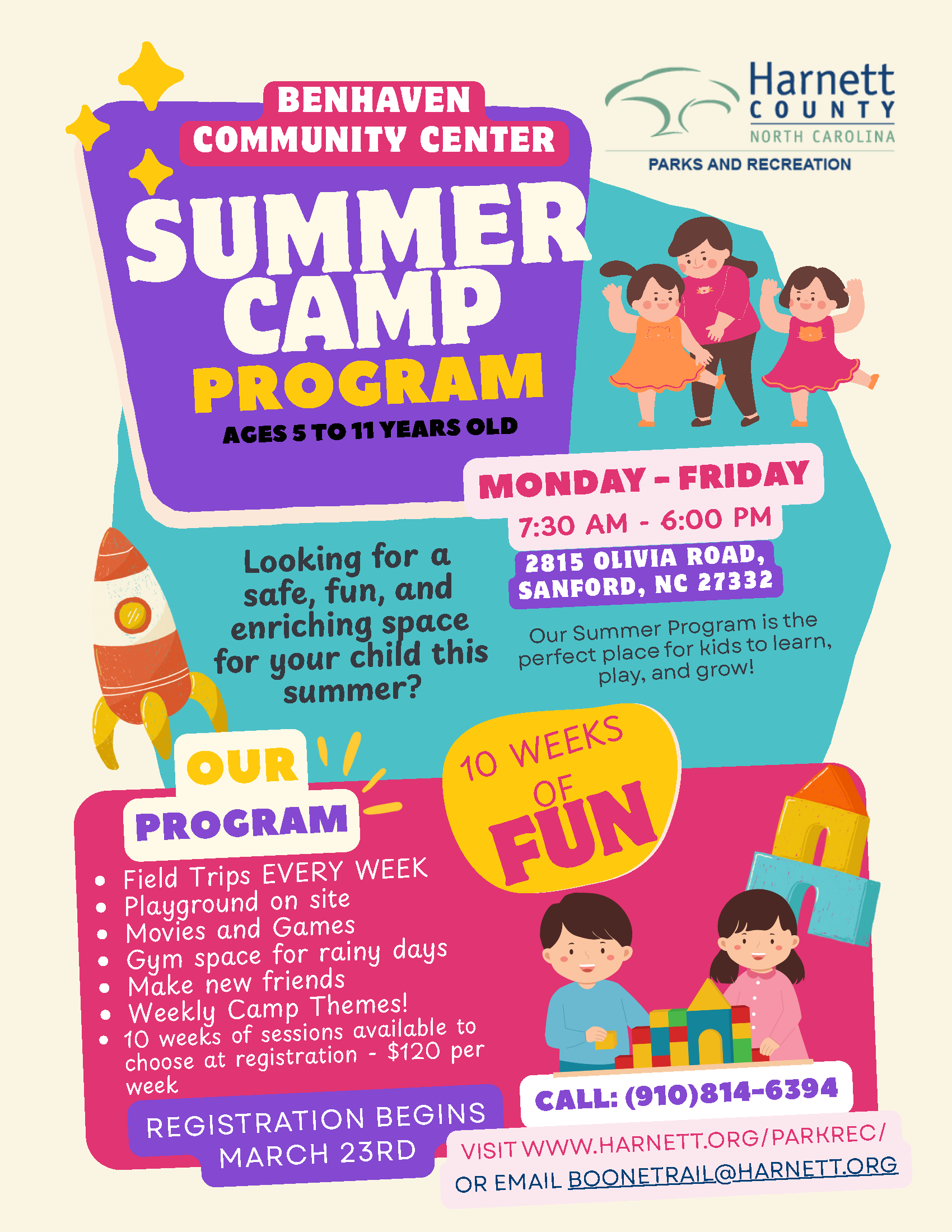 2026 Summer Camp at Benhaven Community Center