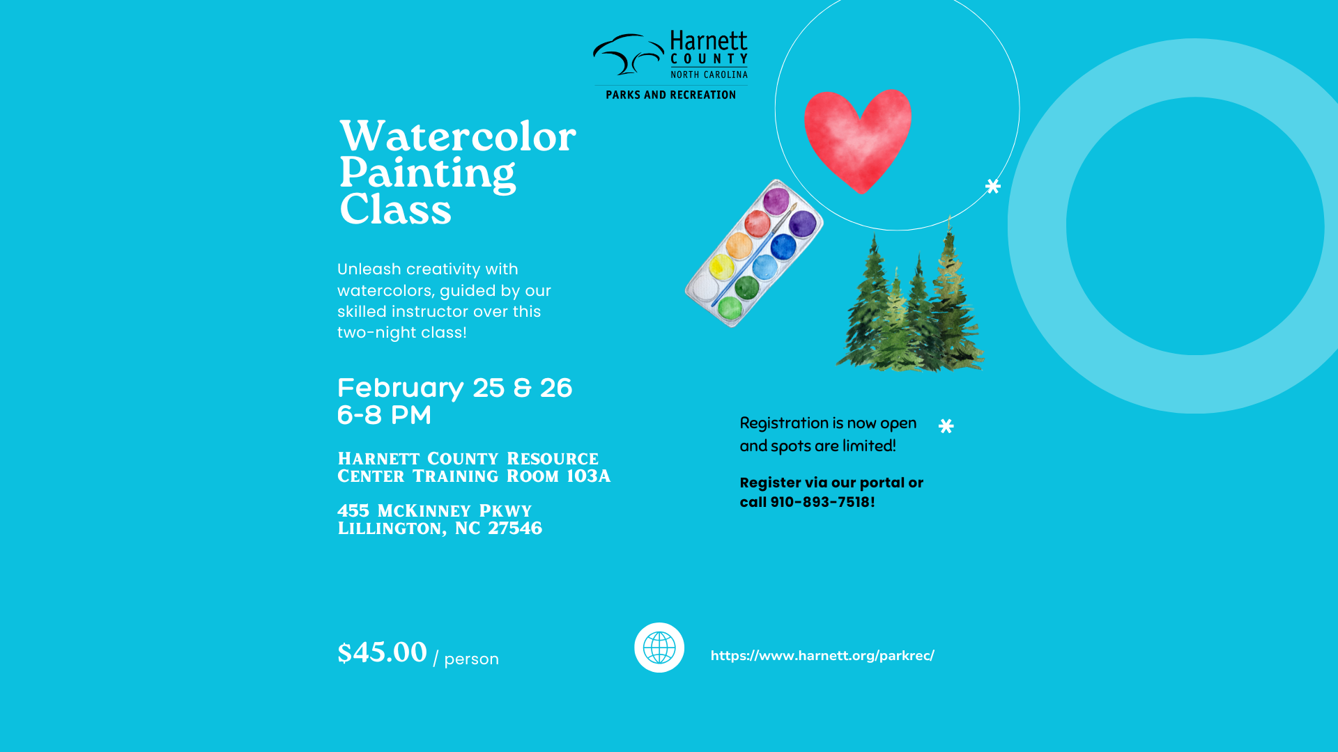 Watercolor Painting Class- February 2024