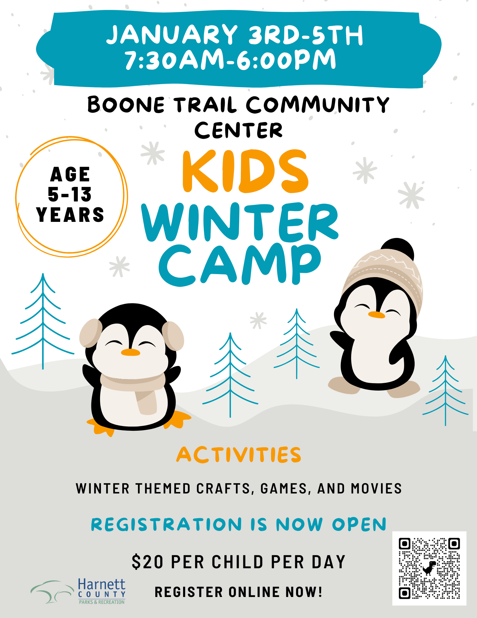 Parks Recreation Welcome   Winter Day Camp Jan 2024 