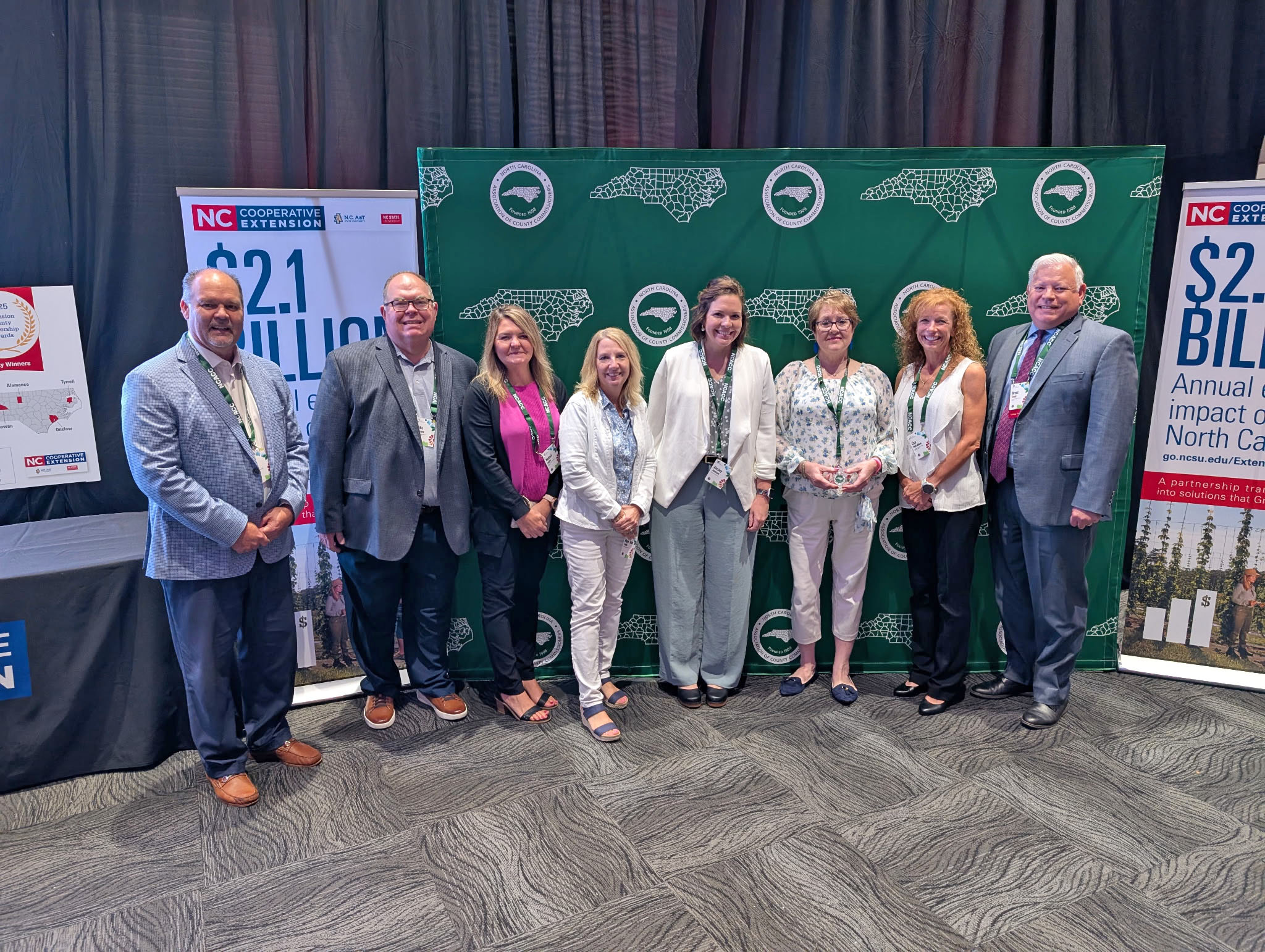 Image of our Harnett County team at the conference