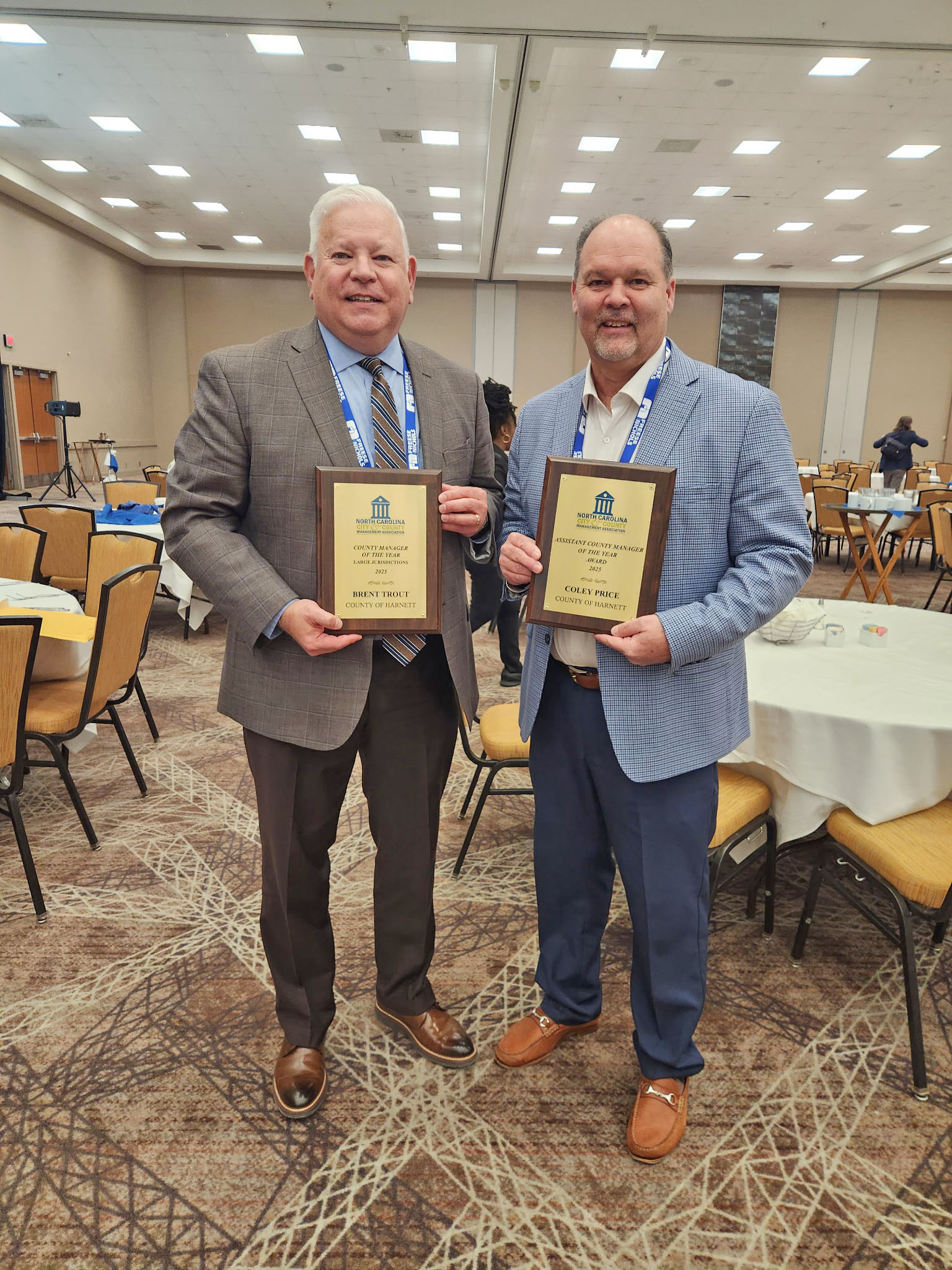 Picture of Brent and Coley with their awards.