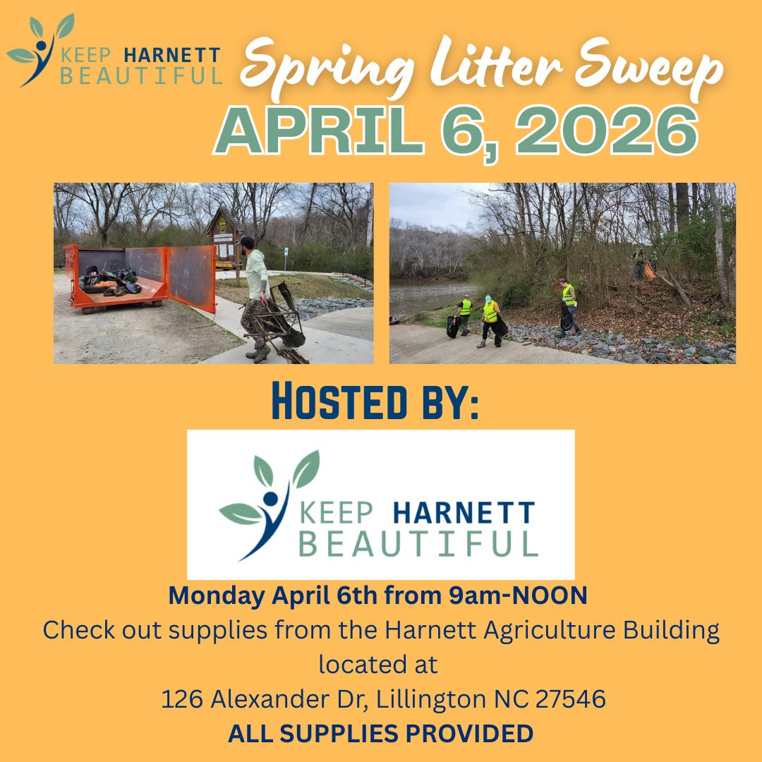 Monday April 6th from 9am-NOON  Check out supplies from the Harnett Monday April 6th from 9 Building