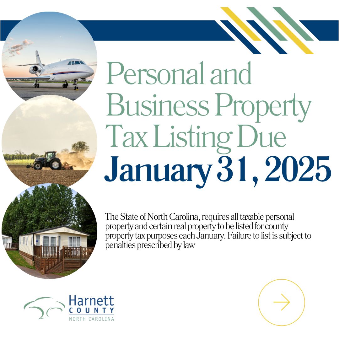 The 2025 Property Listing Period is Here!  Be sure to list by January 31st 2025