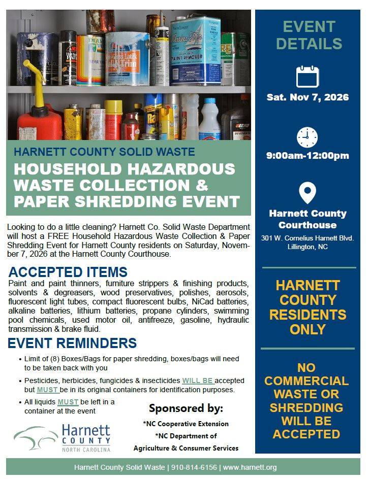 Photo of two shelfs with hazardous materials including paint and gasoline